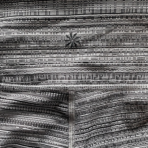 Athleta Chaturanga Jacquard Leggings Women XS Gray White Textured High Rise - Picture 4 of 4